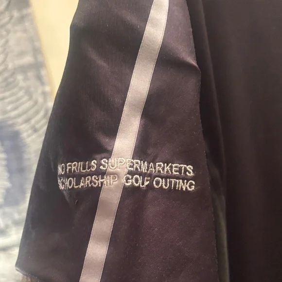 Nike Men's Tiger Woods Black and Purple Striped Polo medium - Picture 4 of 7